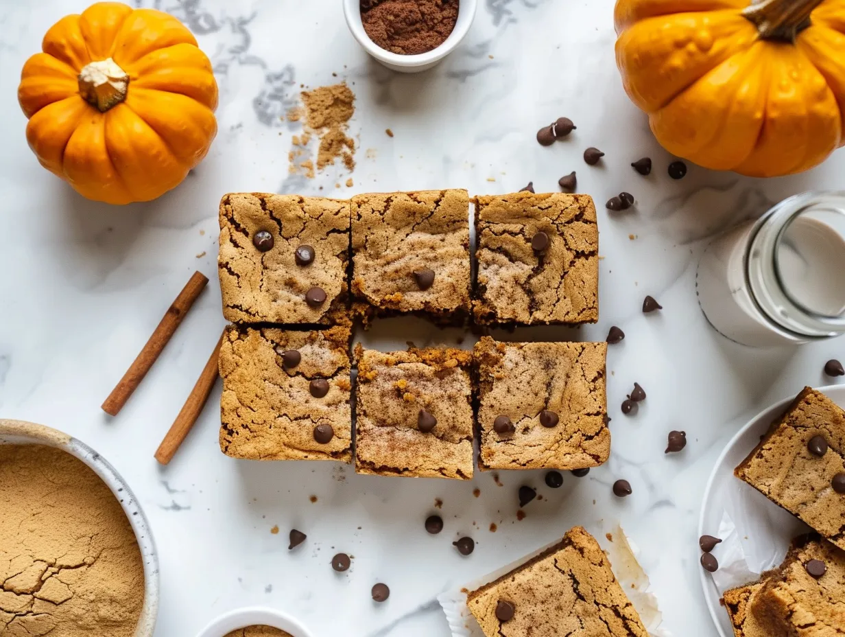 Ingredients for Halloween Blondies including butter, sugar, eggs, flour, and sprinkles