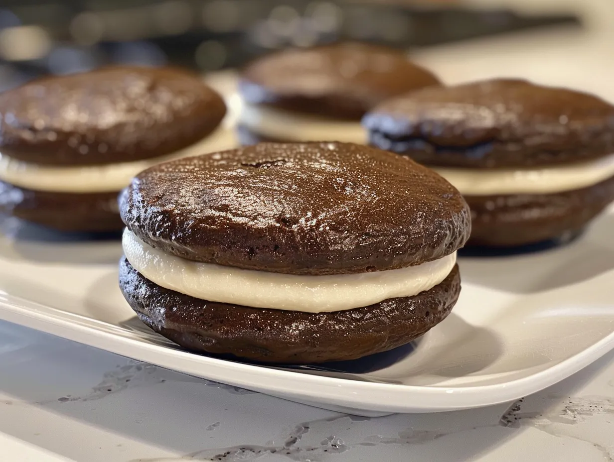 Finished Halloween Whoopie Pies Treat, a spooky and delicious treat