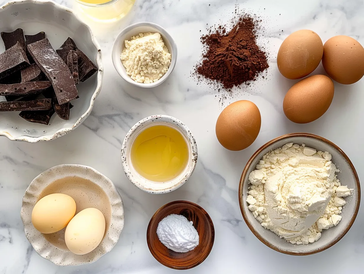 Ingredients for Homemade Boston Cream Pie