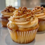 Caramel Apple Cupcakes Display
