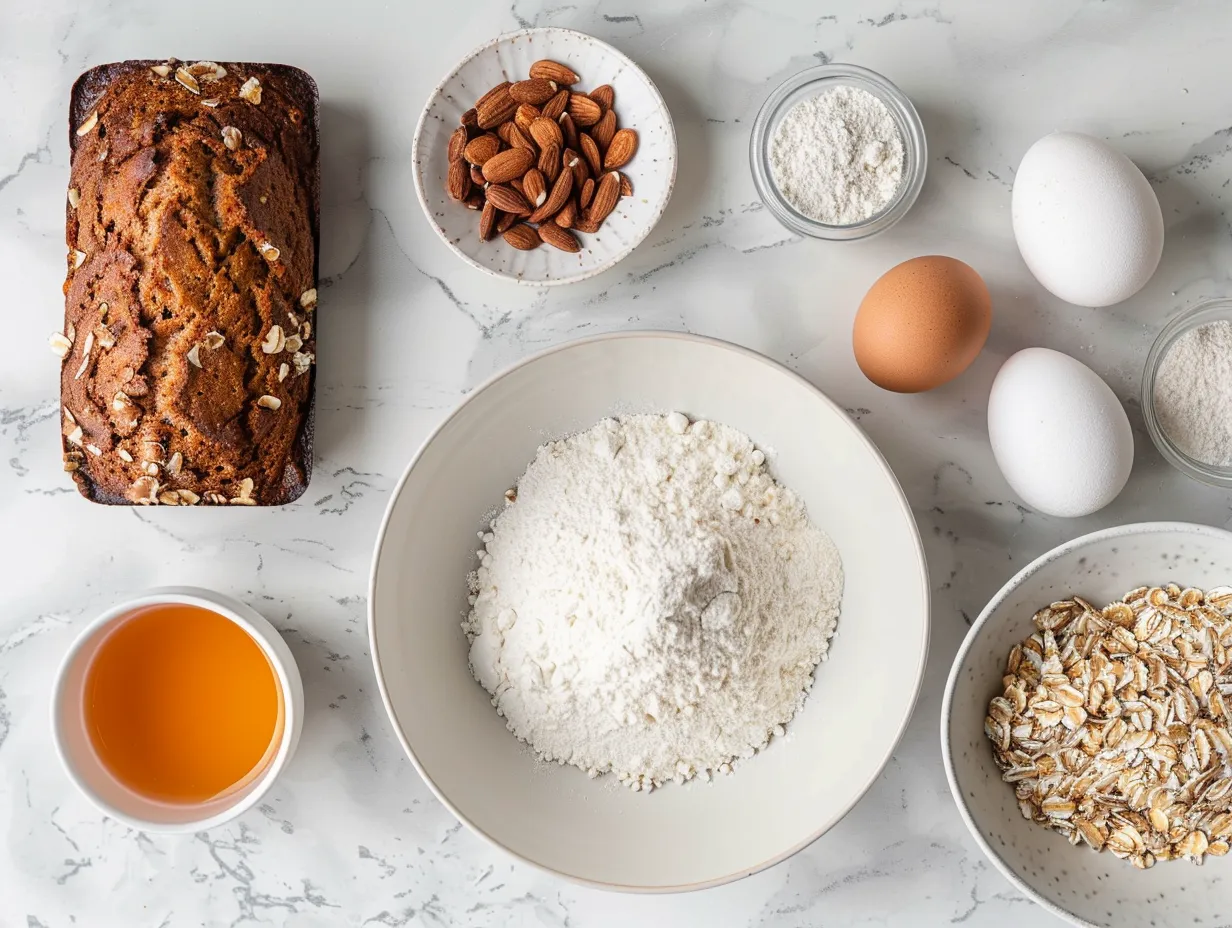 Ingredients for making Carrot Cake Banana Bread