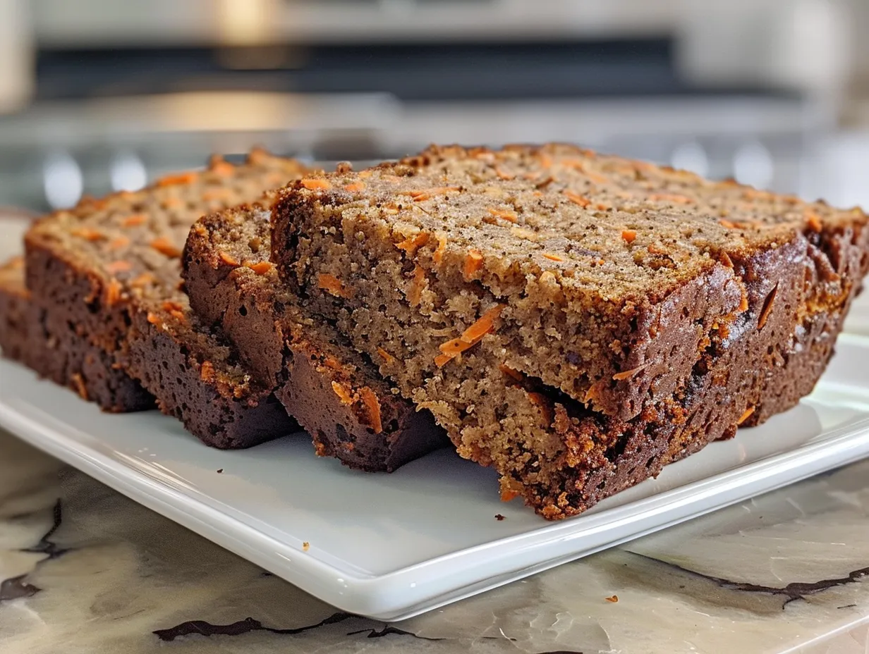 Carrot Cake Banana Bread Stack