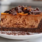 Chocolate Orange Cheesecake Slice