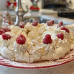 Christmas Pavlova Wreath Ready To Serve