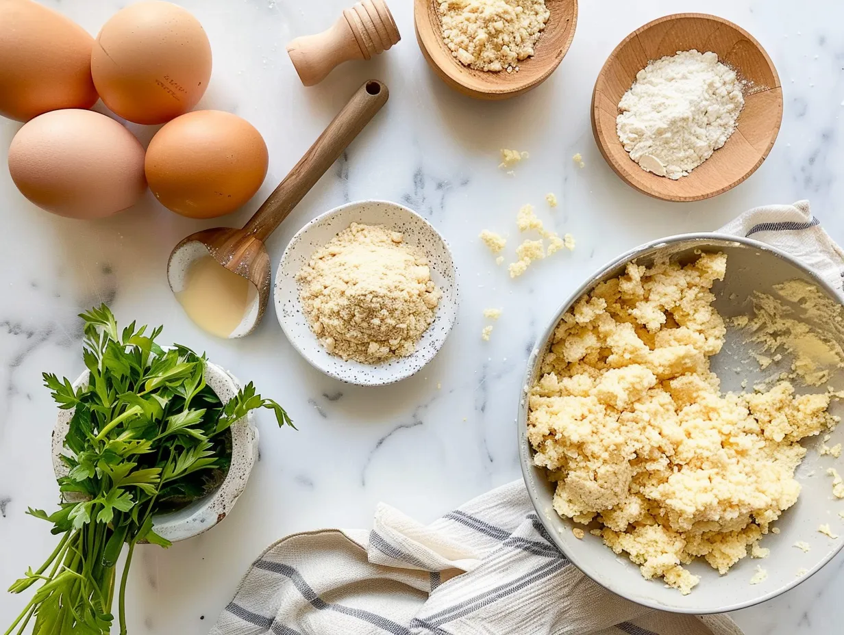 Ingredients for making cornbread casserole