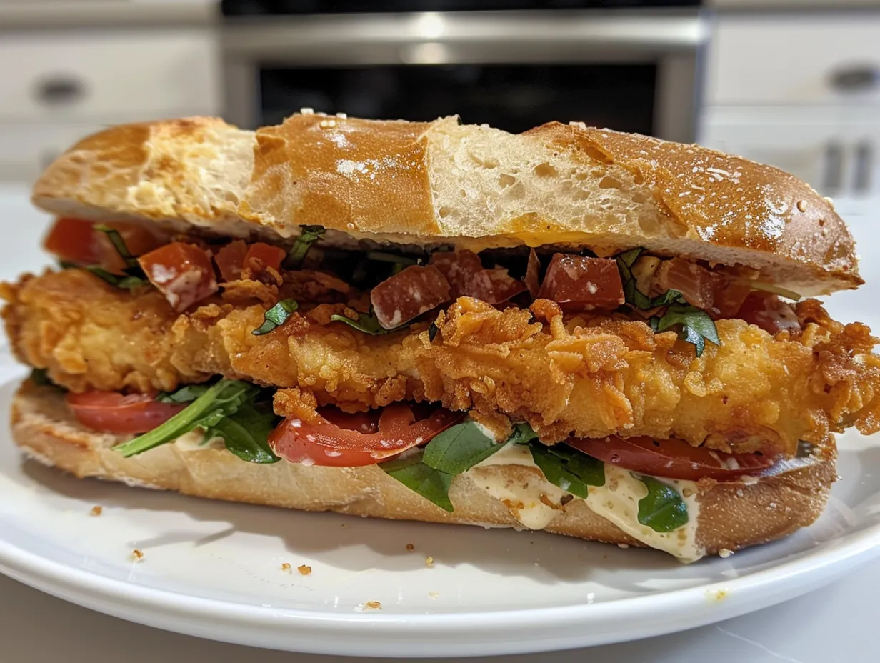 Crispy Chicken Caesar Sandwich Perfection