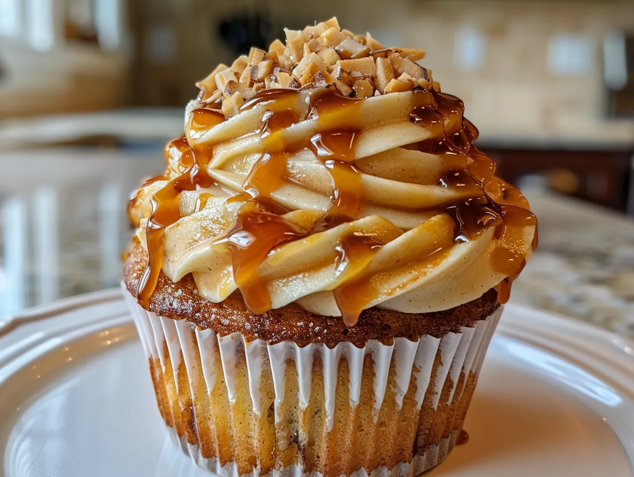 Delicious Caramel Apple Cupcakes