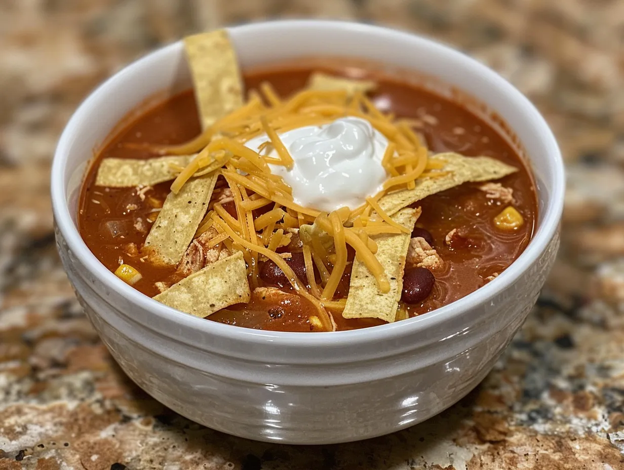 Delicious Chilis Chicken Enchilada Soup