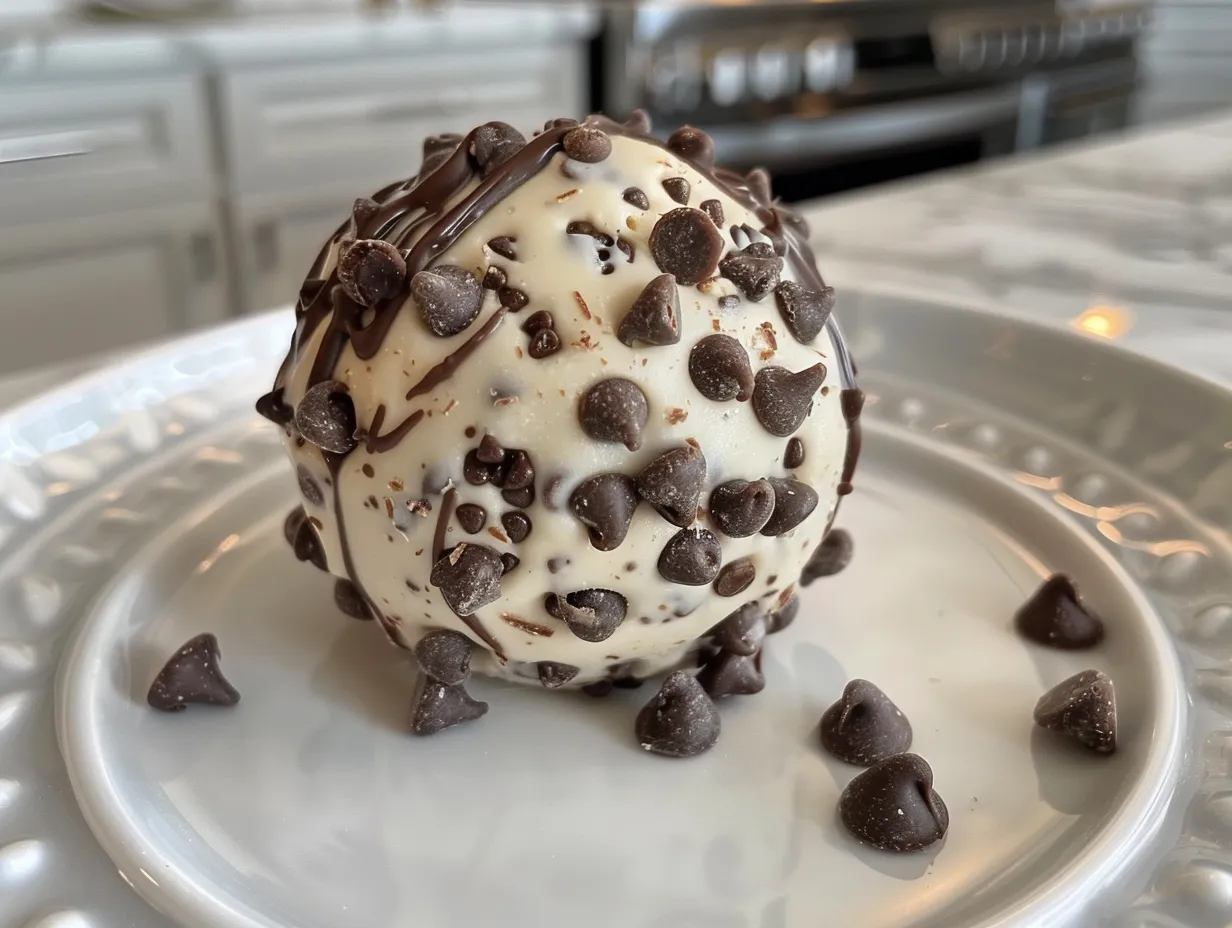 Delicious Chocolate Chip Cheesecake Ball