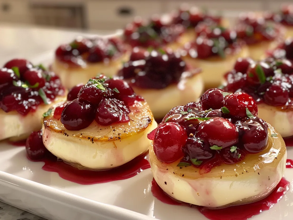 Delicious Cranberry Brie Bites Appetizer