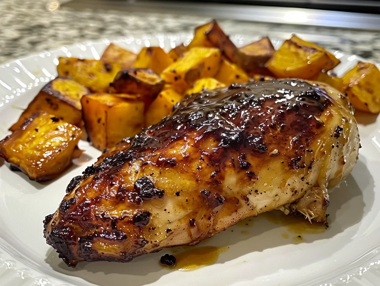 Delicious Maple-Glazed Chicken with Sweet Potatoes