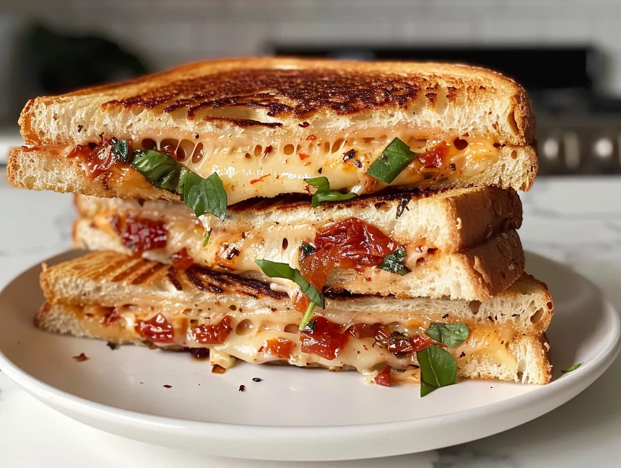 Delicious Sun-Dried Tomato Pesto Grilled Cheese
