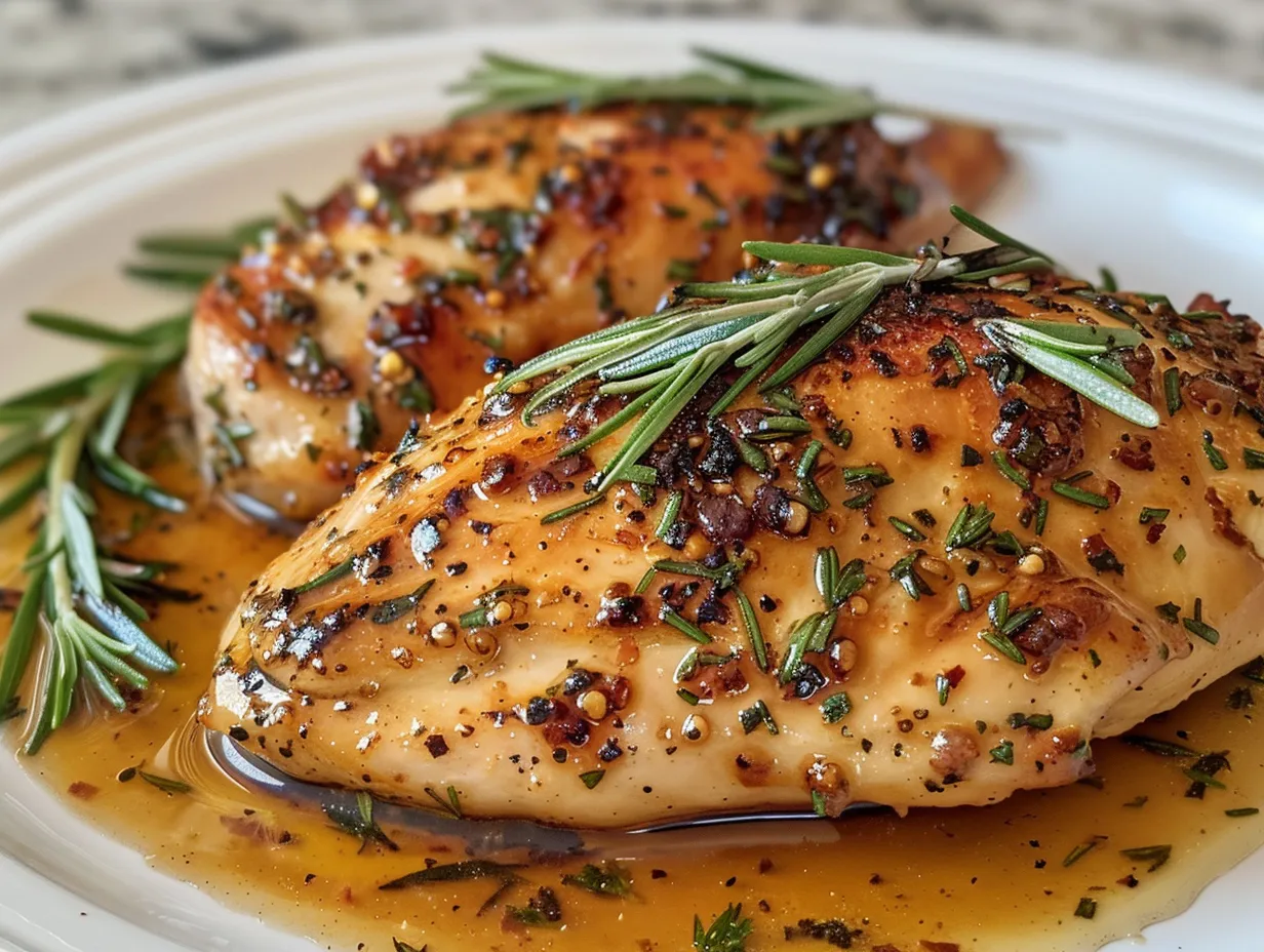 Freshly Baked Rosemary Dijon Chicken