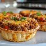 Ghost Mini Taco Pies on a Spooky Plate