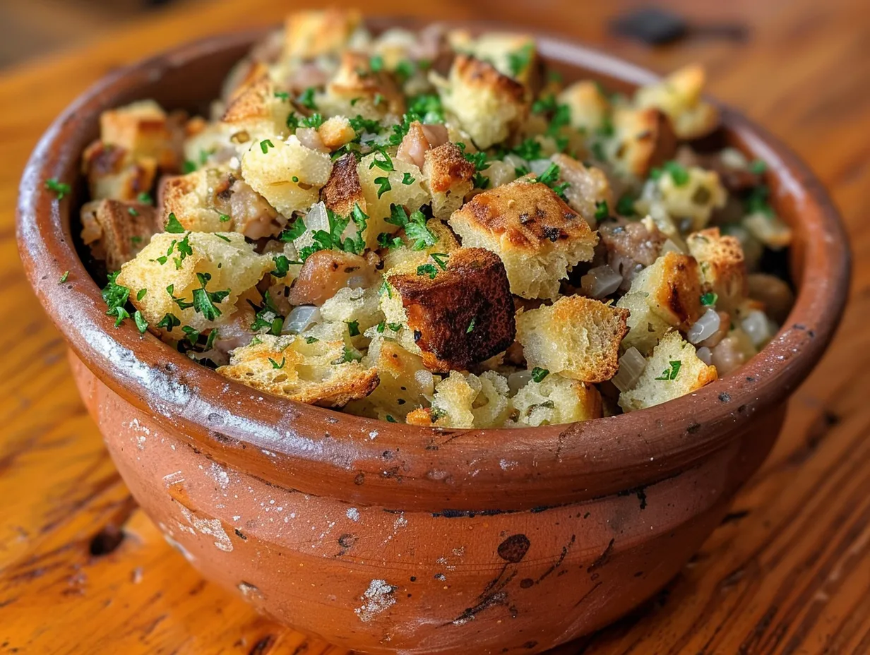 Heartwarming Turkey Crockpot Stuffing