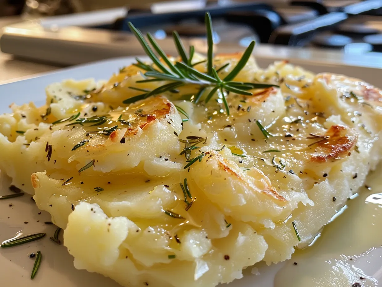 Homemade Rosemary Garlic Mashed Potatoes