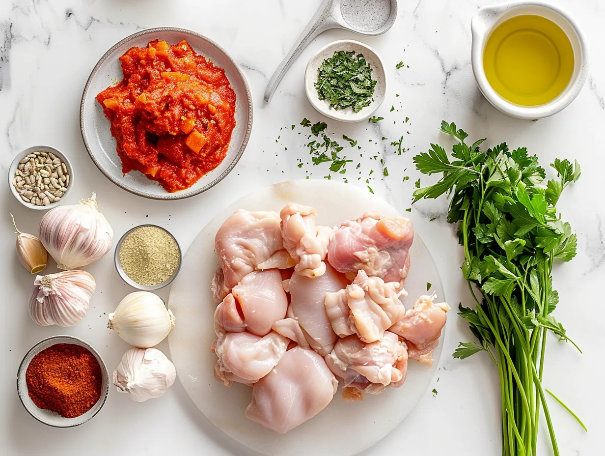 Ingredients for making Texas Roadhouse Butter Chicken Skillet