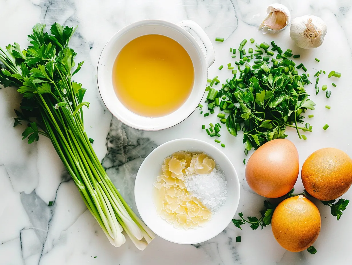 Raw ingredients for making a healthy and delicious Marry Me Chicken Soup recipe.