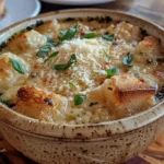 Warm bowl of Chicken Parmesan Soup