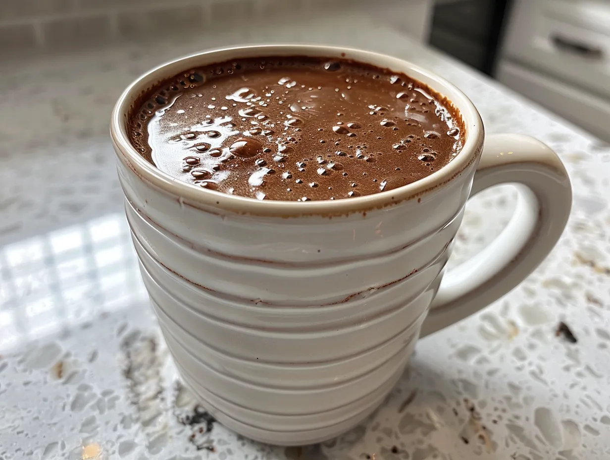 Warm cup of Dark Chocolate Hot Chocolate