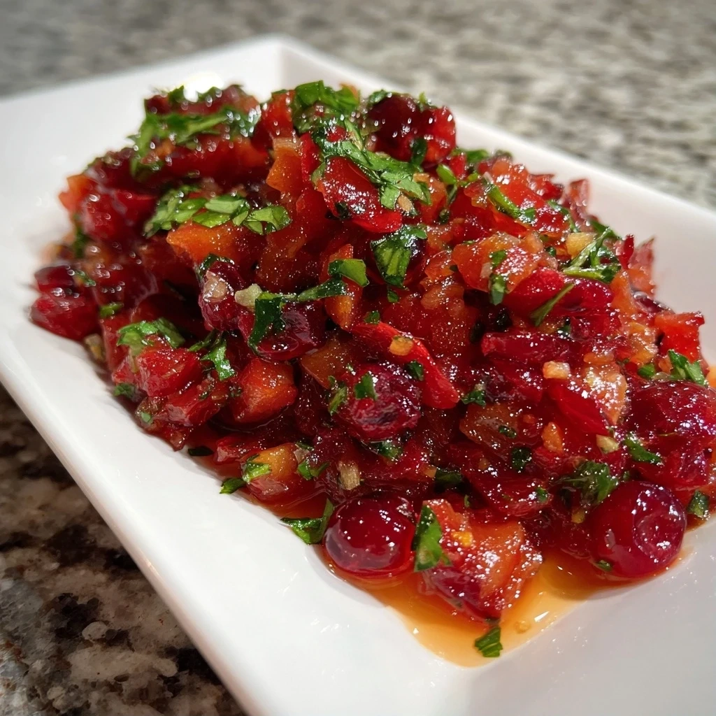 A Delicious Bowl of Spicy Cranberry Salsa