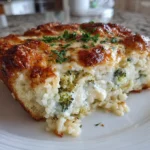 A Hearty Broccoli Cheese Rice Casserole