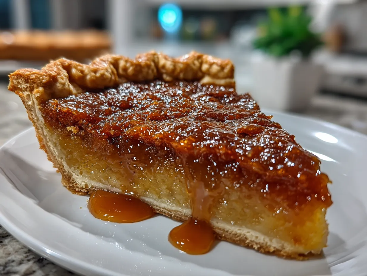 Apple Butter Pie Slice Displayed