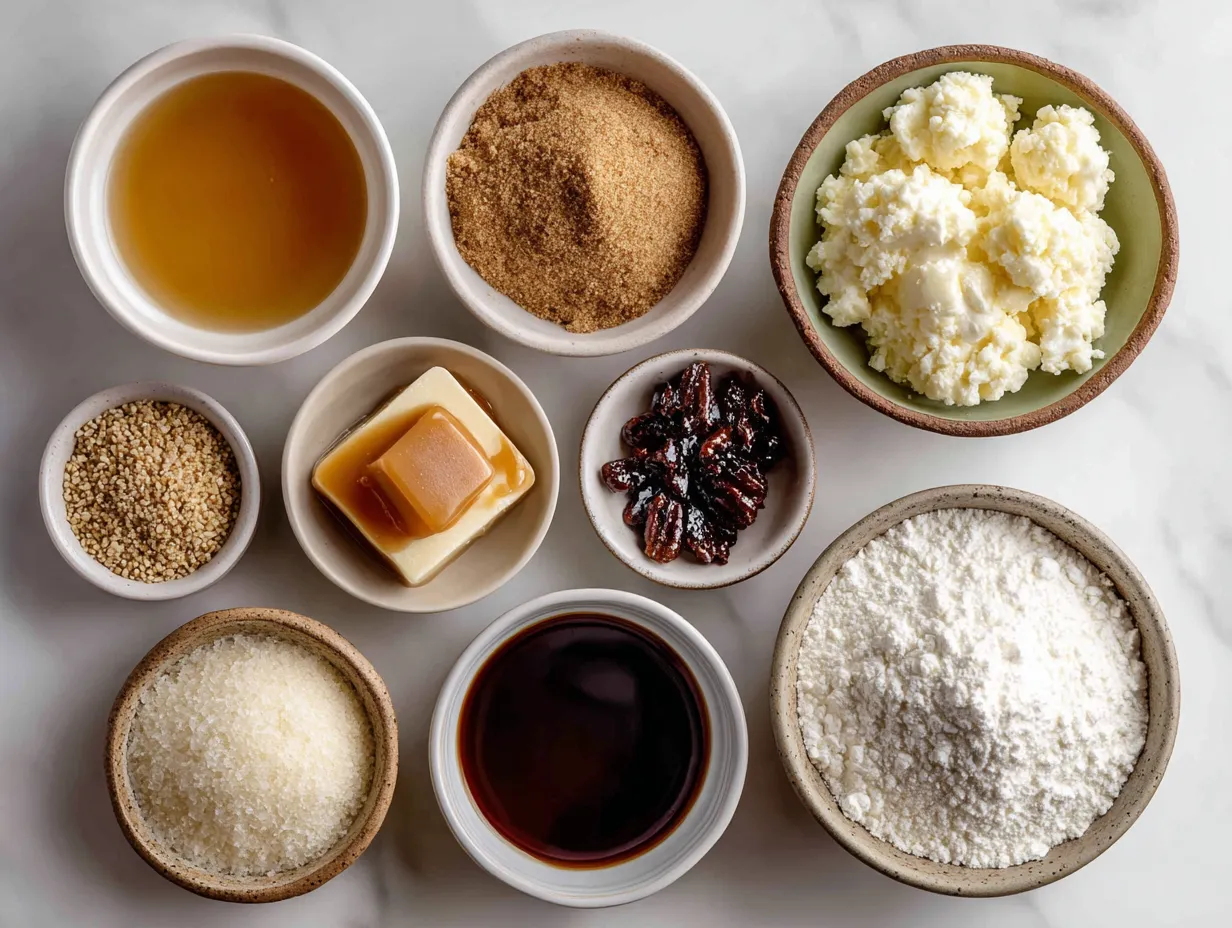 Ingredients for Caramel Apple Cheesecake Bars