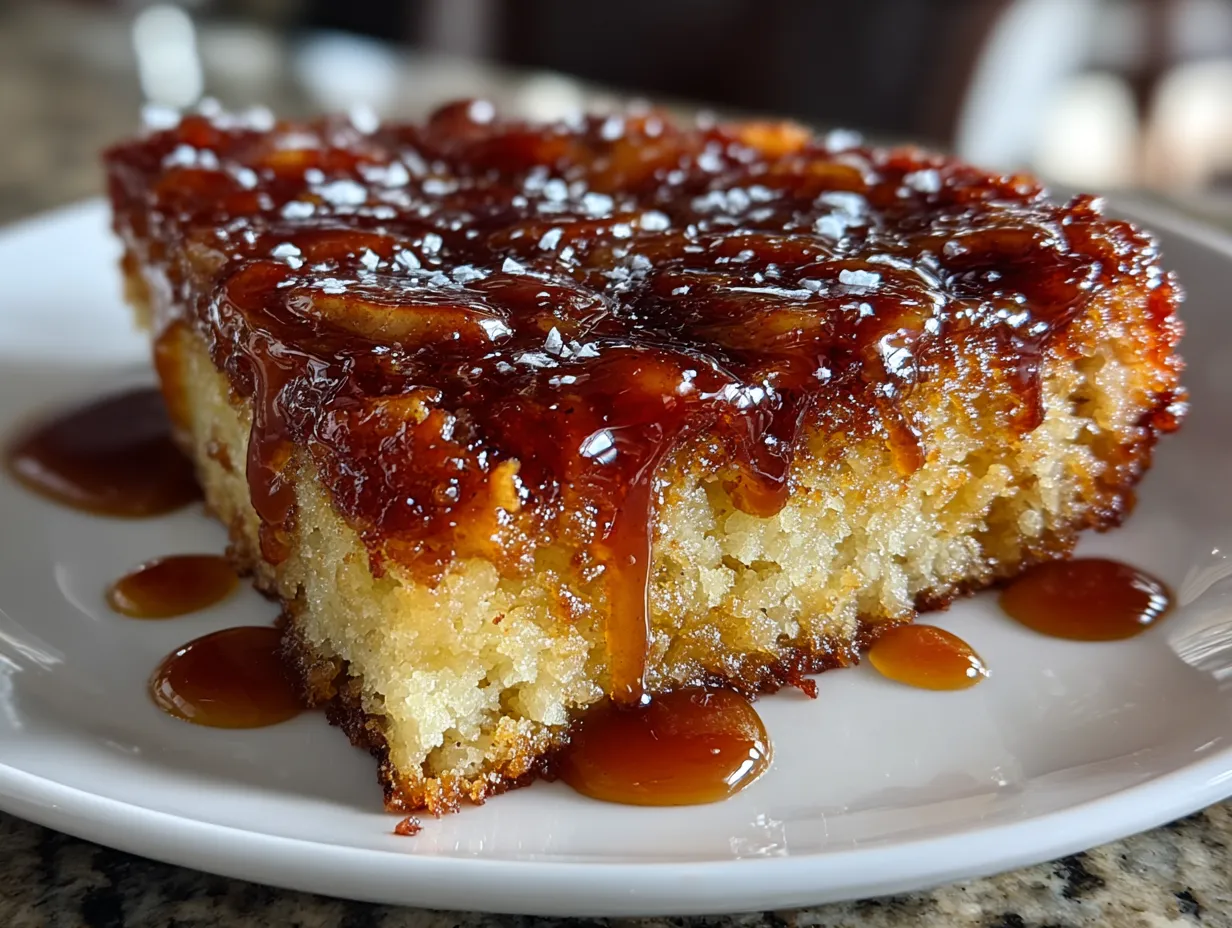 Caramel Apple Upside-Down Cake