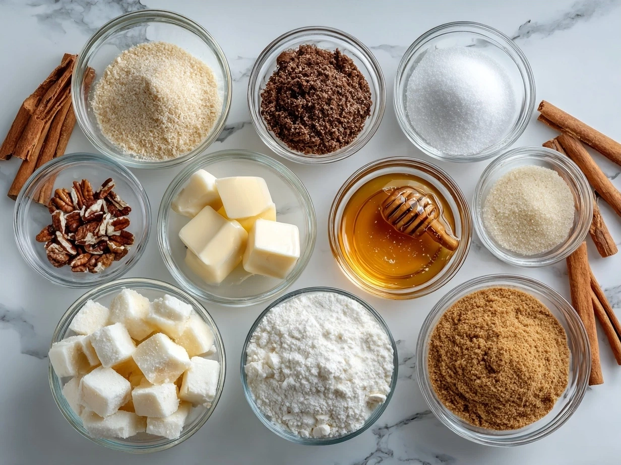 Ingredients for Christmas Cracker Candy including saltine crackers, butter, brown sugar, and chocolate chips