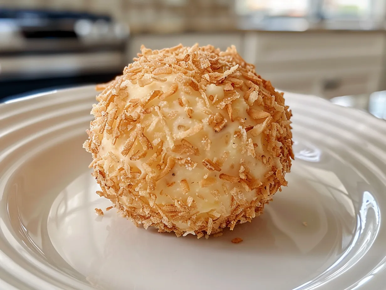 Classic Cheese Ball on a Serving Platter