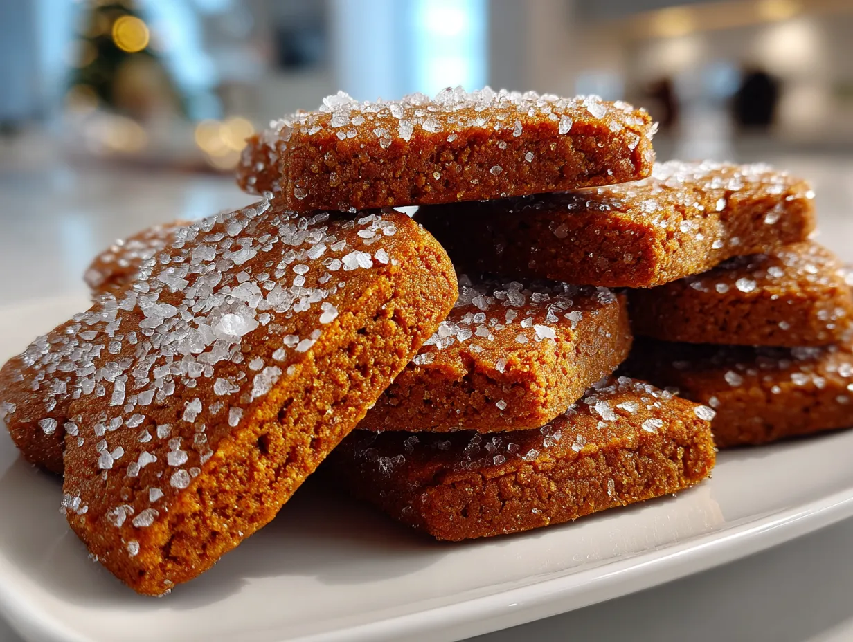 Close-up shot of delicious homemade gingerbread cookies