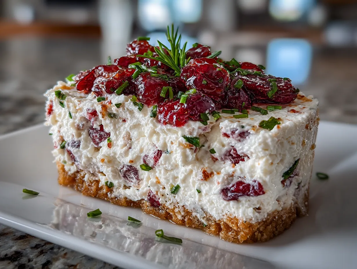 Cranberry Jalapeno Cream Cheese Dip Appetizer