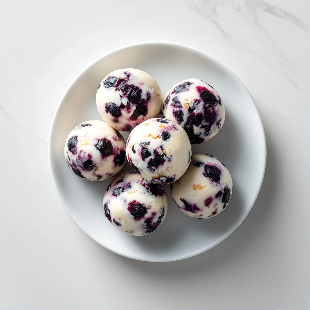 Delectable Blueberry Cheesecake Protein Bites