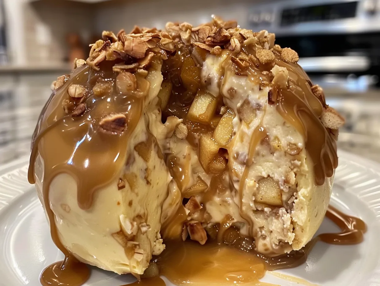 Delicious Caramel Apple Cheese Ball