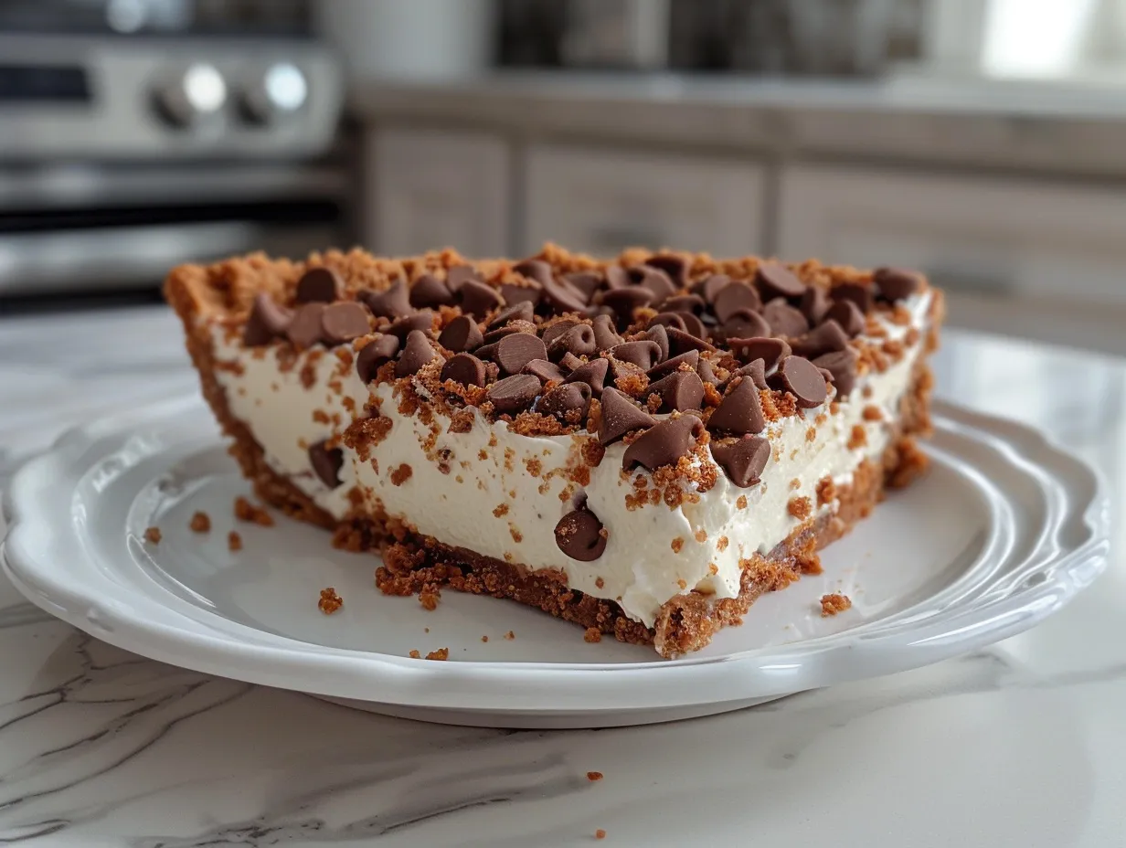 Delicious Chocolate Chip Cannoli Pie