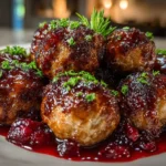Delicious Cranberry Meatballs Appetizer