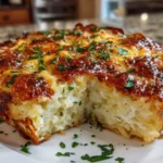 Delicious Hashbrown Casserole on a Table