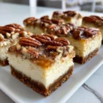 Delicious Homemade Pecan Pie Cheesecake Bars
