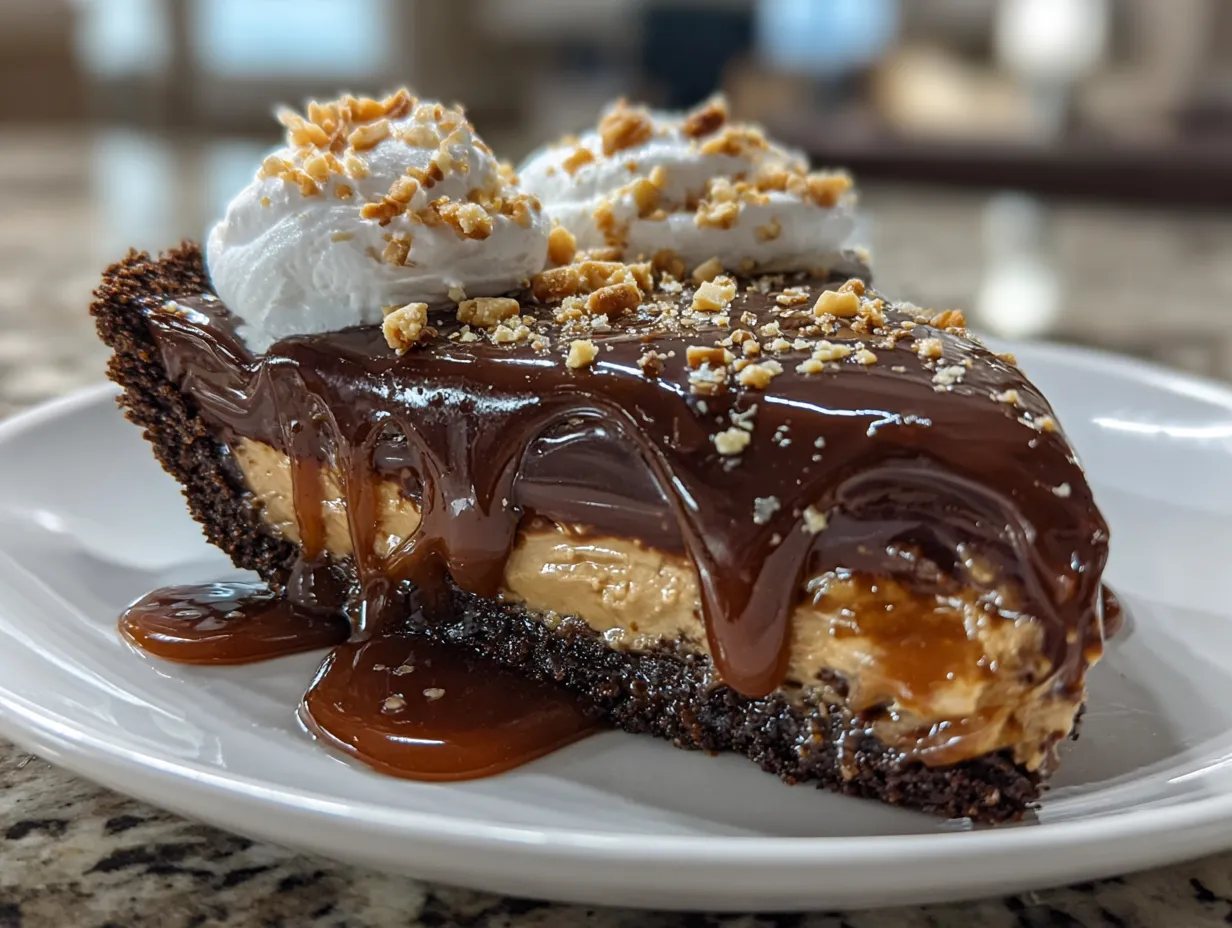 Delicious No-Bake Chocolate Peanut Butter Pie
