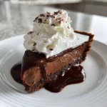 Delicious Slice of Mississippi Mud Pie with Creamy Chocolate Filling