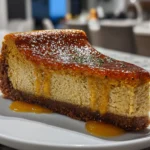 Delicious Slice of Pumpkin Cheesecake