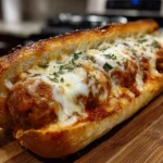 Delicious Turkey Meatball Sub Sandwich