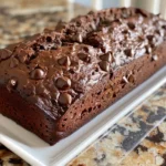 Double Chocolate Banana Bread Freshly Baked