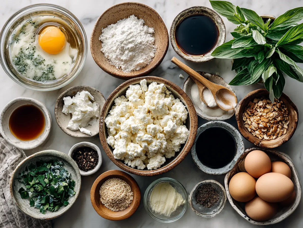 Fresh ingredients for making Possum Pie Recipe