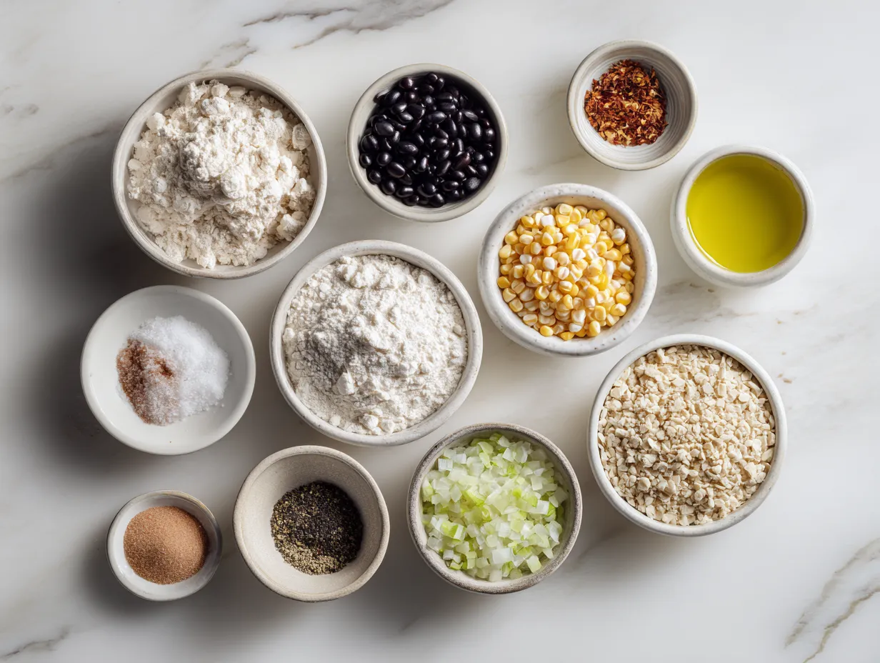 Ingredients for making a delicious Macaroni Corn Casserole Recipe