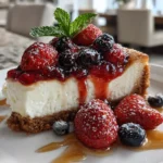 Luscious Berry Cheesecake Display