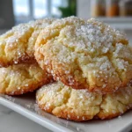 Overhead Shot of Freshly Baked Sugar Cookies