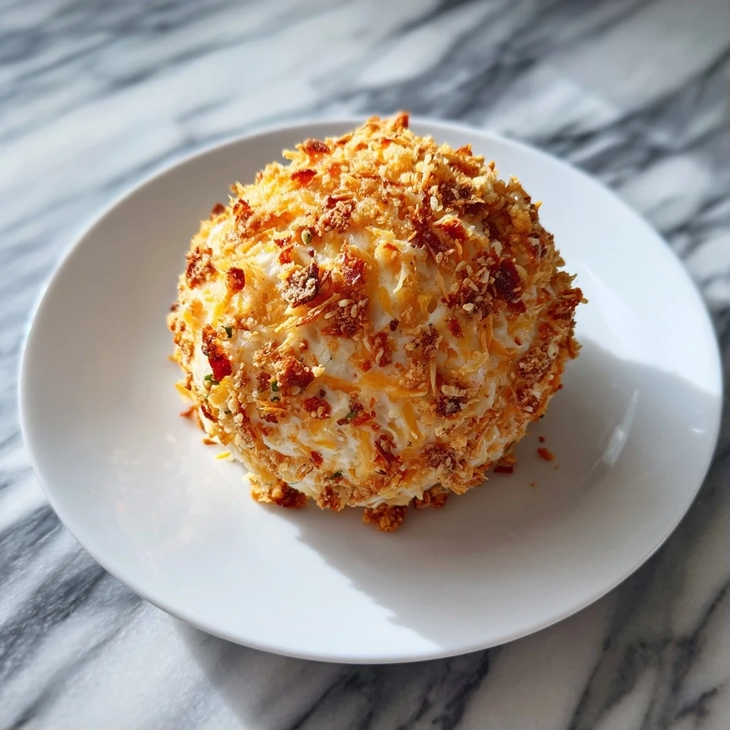 Perfect Spicy Jalapeño Popper Cheese Ball served with crackers