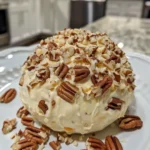 Pineapple Pecan Cheese Ball on Serving Platter